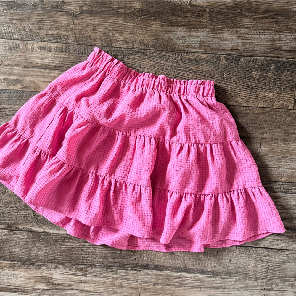 Le Lis Pink Ruffled Skirt